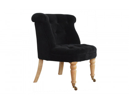 Artisan™ Accent Chair - Black, Velvet