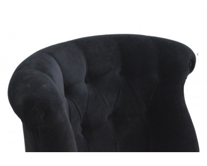 Artisan™ Accent Chair - Black, Velvet