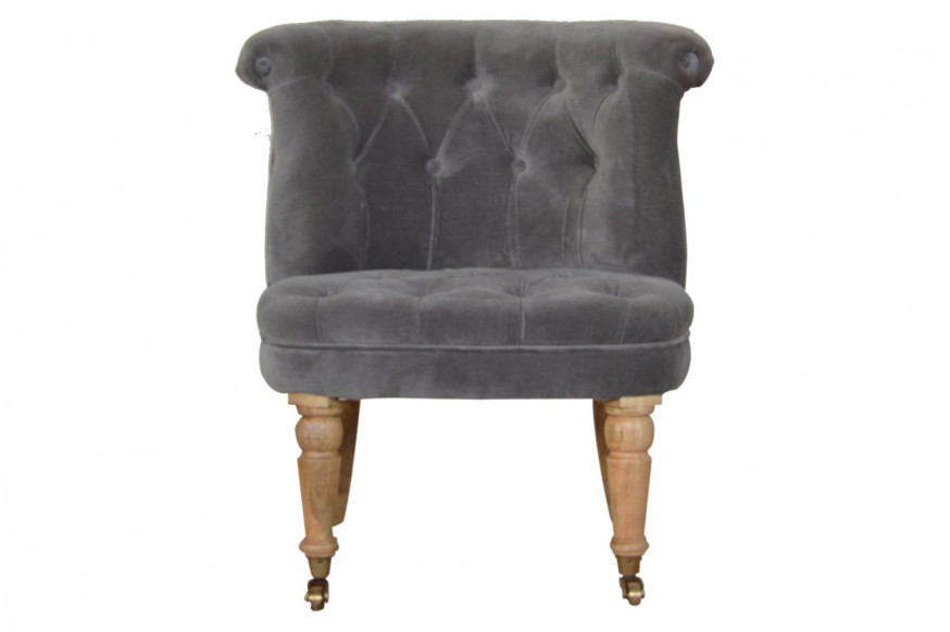 Artisan™ Accent Chair - Gray, Velvet