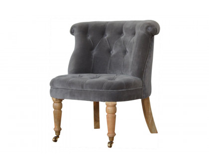 Artisan™ Accent Chair - Gray, Velvet