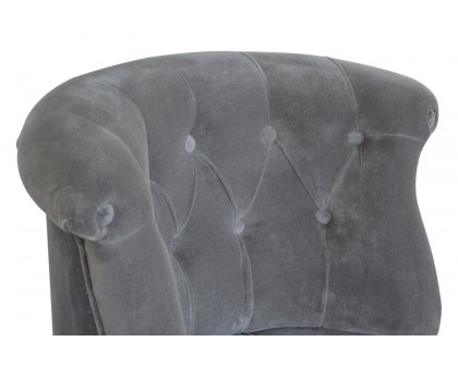 Artisan™ Accent Chair - Gray, Velvet