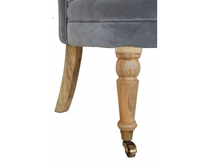 Artisan™ Accent Chair - Gray, Velvet