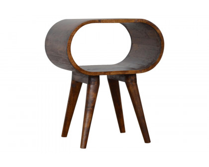 Artisan Circular Open Bedside - Chestnut