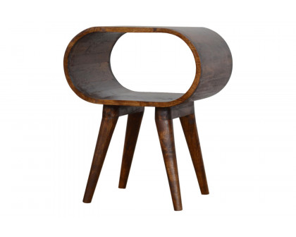 Artisan Circular Open Bedside - Chestnut