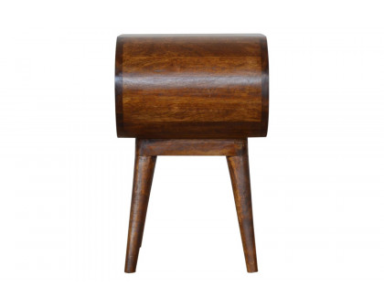 Artisan Circular Open Bedside - Chestnut