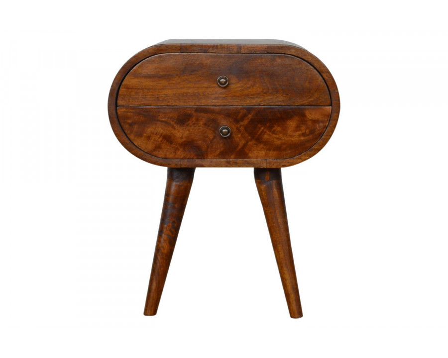 Artisan Circular Bedside - Chestnut