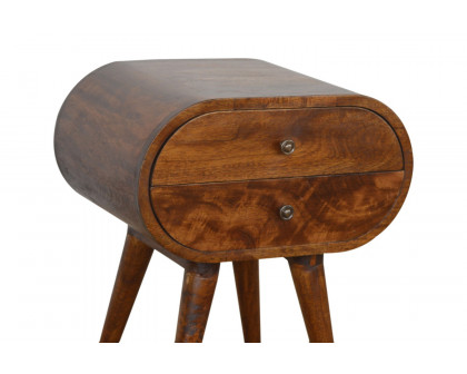 Artisan Circular Bedside - Chestnut