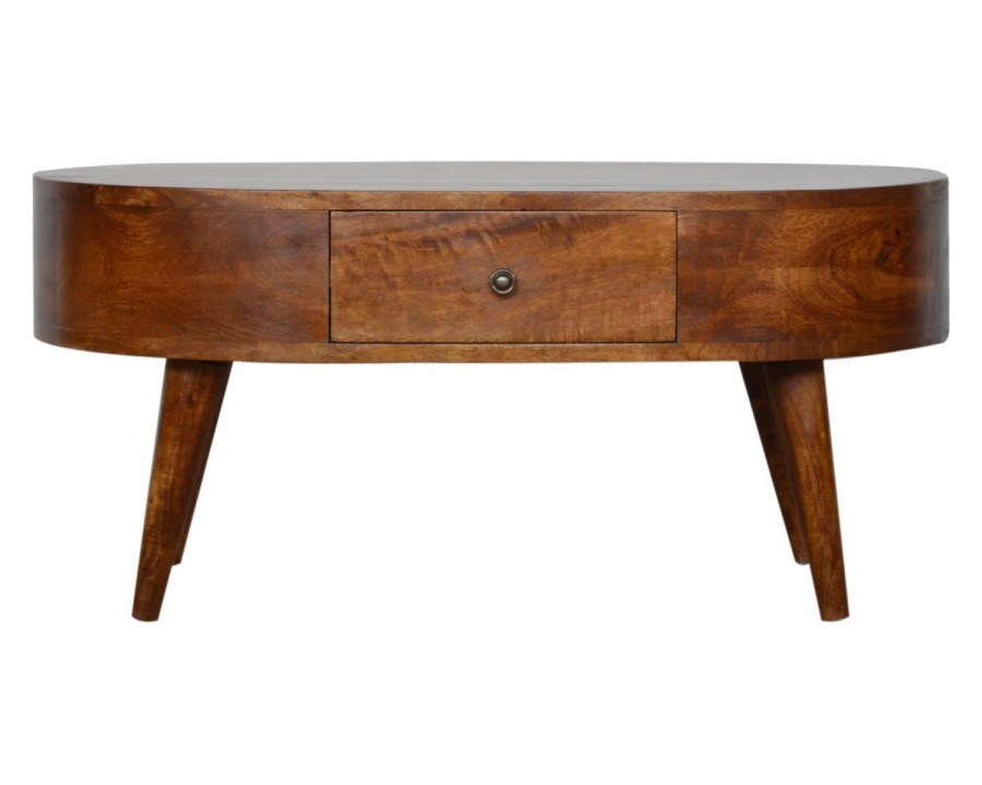 Artisan - Rounded Coffee Table in Chestnut