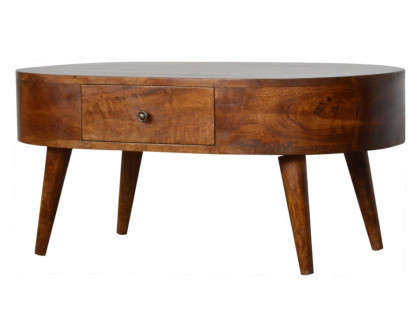 Artisan - Rounded Coffee Table in Chestnut