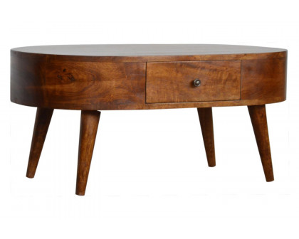 Artisan - Rounded Coffee Table in Chestnut