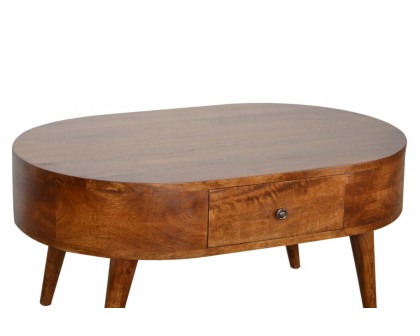 Artisan - Rounded Coffee Table in Chestnut