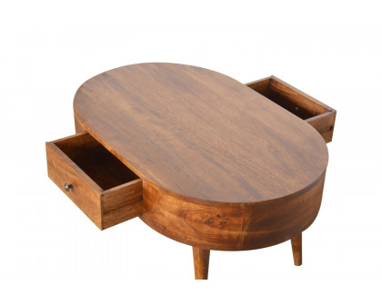 Artisan - Rounded Coffee Table in Chestnut