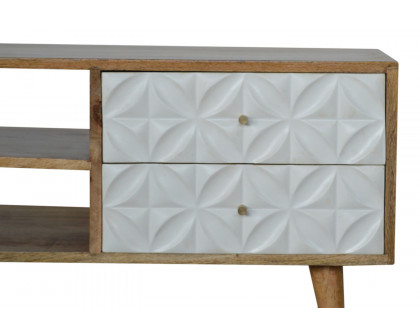 Artisan - Daisy Carved Media Unit