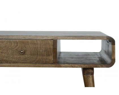 Artisan Curved Coffee Table - Gray Washed