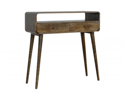 Artisan Curved Console Table - Gray Washed