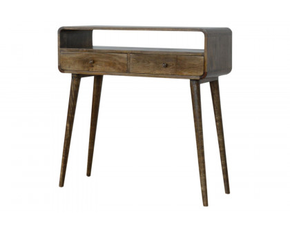 Artisan Curved Console Table - Gray Washed