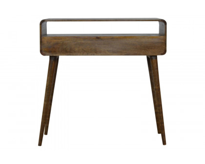 Artisan Curved Console Table - Gray Washed