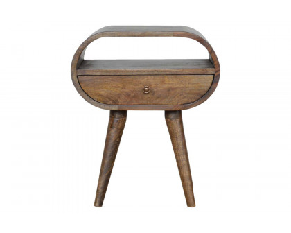 Artisan - Circular Open Slot Bedside