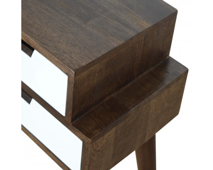 Artisan - Painted Nightstand in Walnut/White