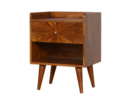 Artisan Sunrise Open Slot Bedside - Chestnut