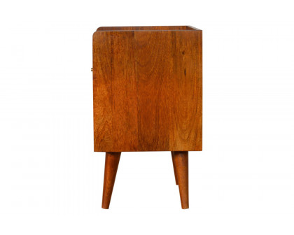 Artisan Sunrise Open Slot Bedside - Chestnut