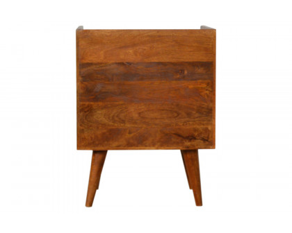 Artisan Sunrise Open Slot Bedside - Chestnut