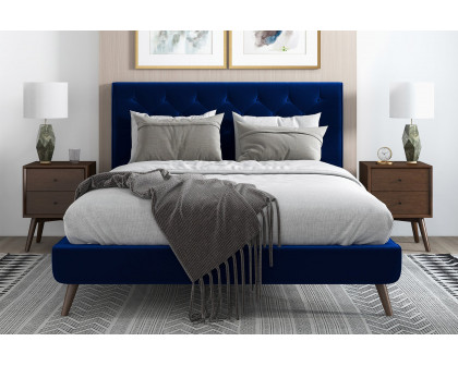 Ashcroft - Dillon Velvet Platform Bed