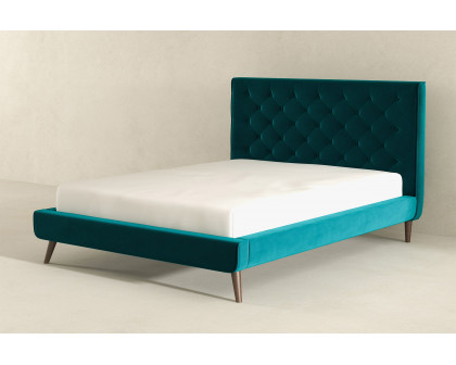 Ashcroft - Dillon Velvet Platform Bed