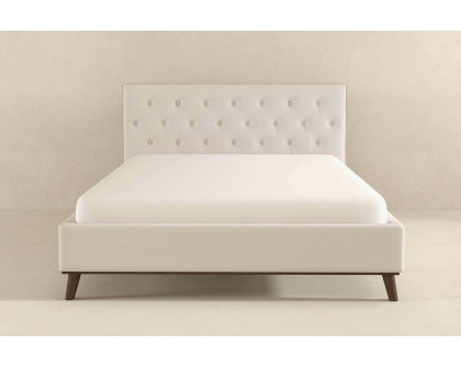 Ashcroft Graceville Fabric Platform Bed - Beige, Queen Size