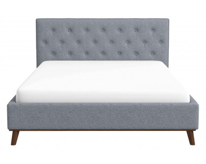 Ashcroft™ Graceville Fabric Platform Bed - Light Gray, King Size