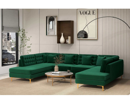 Ashcroft - Brooke Velvet U-Shape Corner Sofa