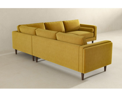 Ashcroft Amber Corner Sectional Sofa - Yellow