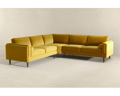 Ashcroft Amber Corner Sectional Sofa - Yellow