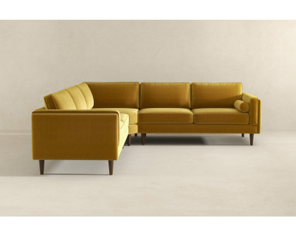 Ashcroft Amber Corner Sectional Sofa - Yellow