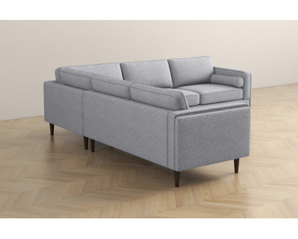 Ashcroft Amber Corner Sectional Sofa - Light Gray