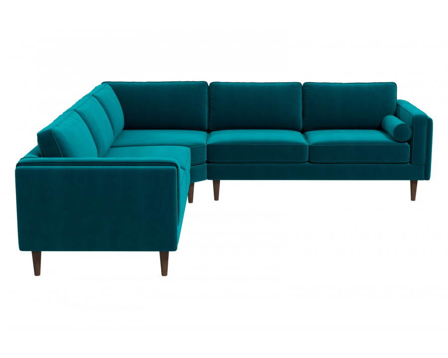 Ashcroft Amber Corner Sectional Sofa - Teal