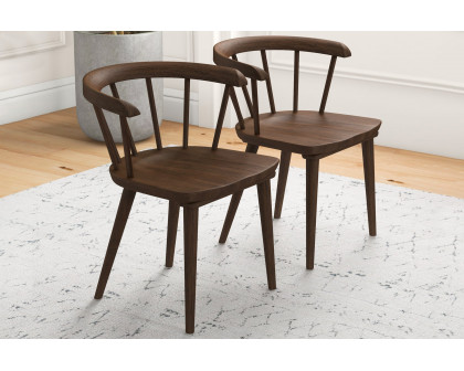 Ashcroft - Kingsley Dining Chair (Set Of 2) in Brown