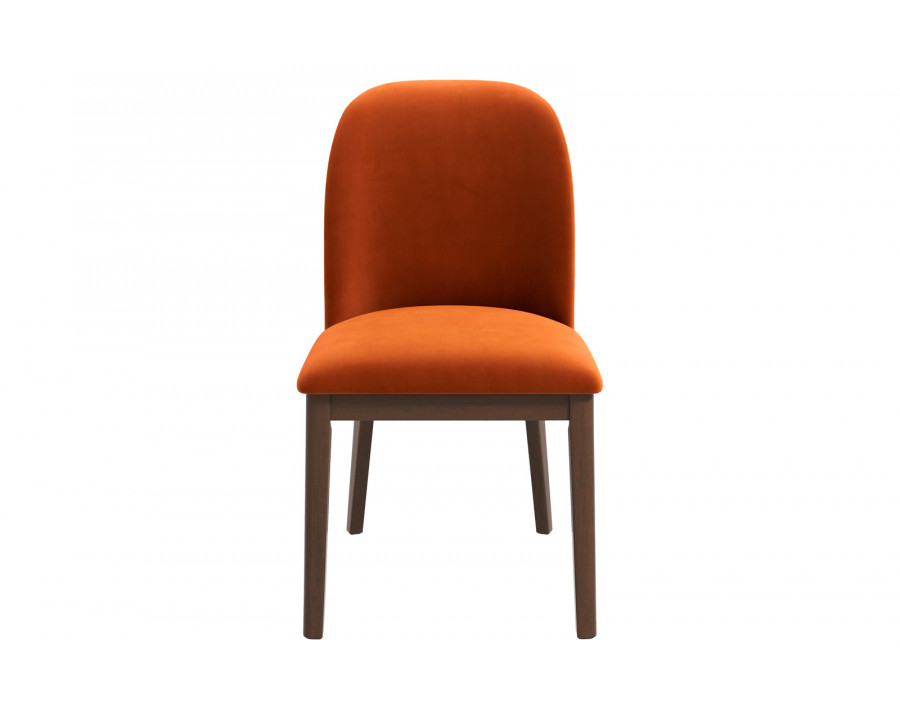 Ashcroft Kaitlyn Velvet Dining Chair (Set Of 2) - Burnt Orange