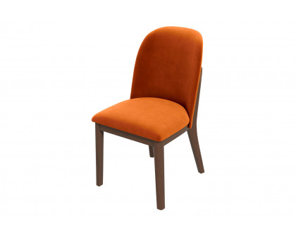 Ashcroft Kaitlyn Velvet Dining Chair (Set Of 2) - Burnt Orange