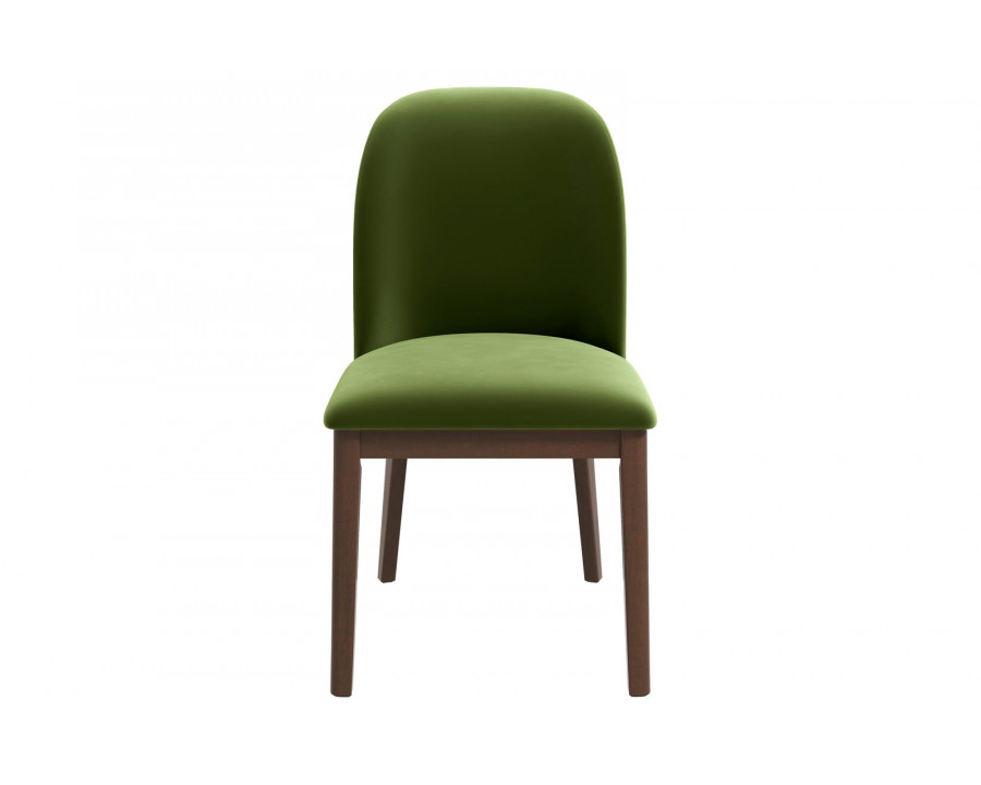 Ashcroft Kaitlyn Velvet Dining Chair (Set Of 2) - Green