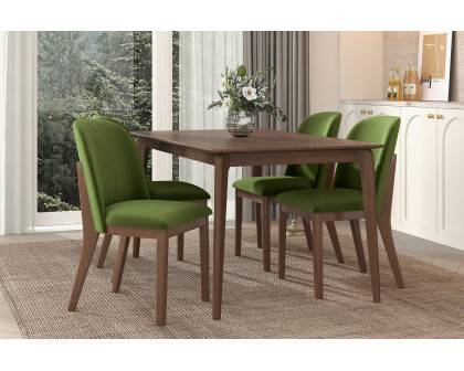 Ashcroft Kaitlyn Velvet Dining Chair (Set Of 2) - Green