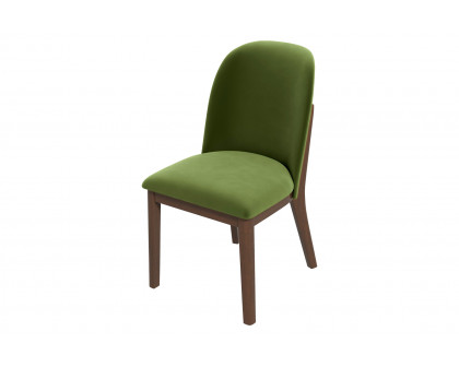 Ashcroft Kaitlyn Velvet Dining Chair (Set Of 2) - Green