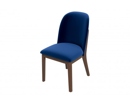 Ashcroft Kaitlyn Velvet Dining Chair (Set Of 2) - Navy Blue