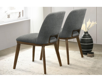 Ashcroft Blake Fabric Dining Chair (Set Of 2) - Dark Gray