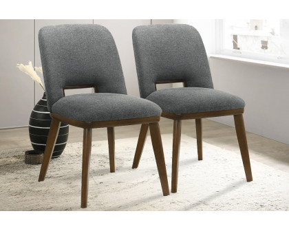 Ashcroft Blake Fabric Dining Chair (Set Of 2) - Dark Gray