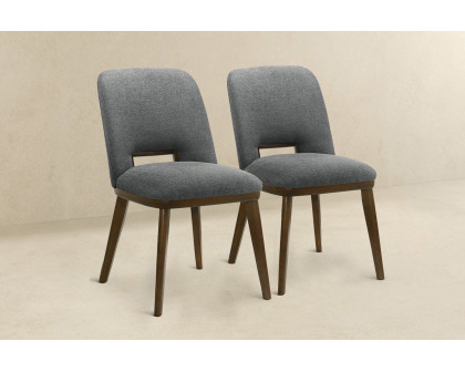 Ashcroft Blake Fabric Dining Chair (Set Of 2) - Dark Gray