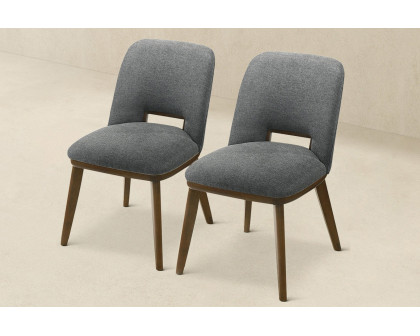 Ashcroft Blake Fabric Dining Chair (Set Of 2) - Dark Gray