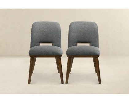 Ashcroft Blake Fabric Dining Chair (Set Of 2) - Dark Gray