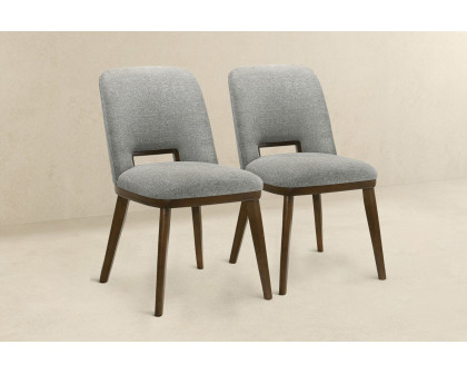 Ashcroft Blake Fabric Dining Chair (Set Of 2) - Light Gray