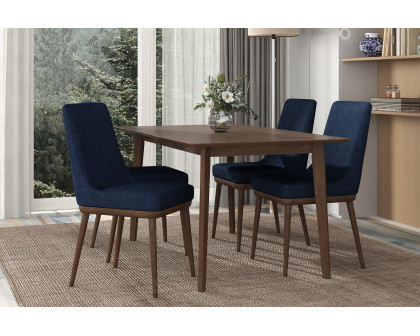 Ashcroft Kate Fabric Dining Chair (Set Of 2) - Dark Blue